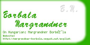 borbala margrandner business card